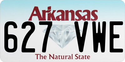 AR license plate 627VWE