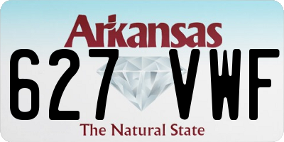 AR license plate 627VWF