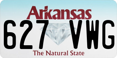 AR license plate 627VWG
