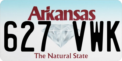 AR license plate 627VWK
