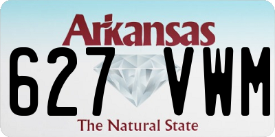 AR license plate 627VWM