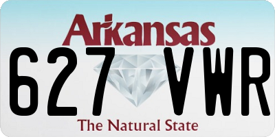 AR license plate 627VWR