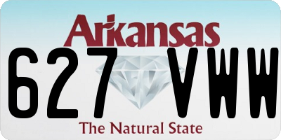 AR license plate 627VWW