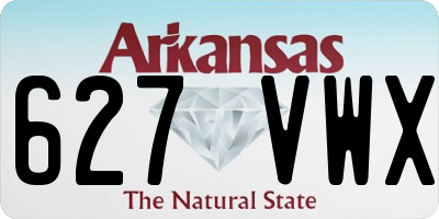 AR license plate 627VWX
