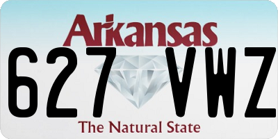 AR license plate 627VWZ