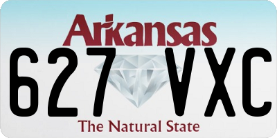 AR license plate 627VXC