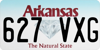 AR license plate 627VXG