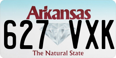 AR license plate 627VXK