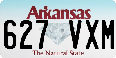 AR license plate 627VXM