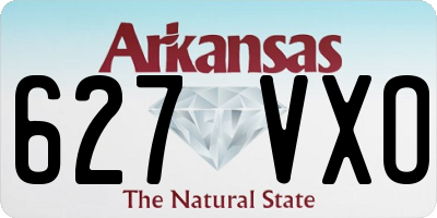 AR license plate 627VXO