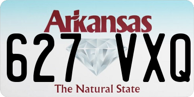 AR license plate 627VXQ