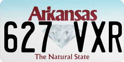 AR license plate 627VXR