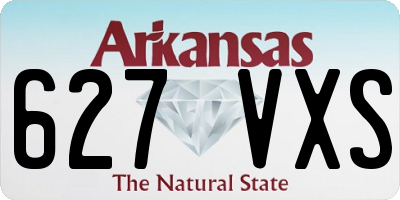 AR license plate 627VXS