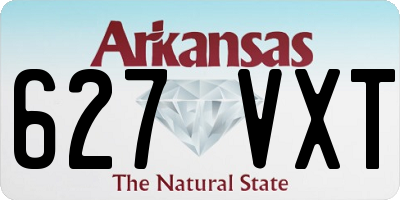 AR license plate 627VXT