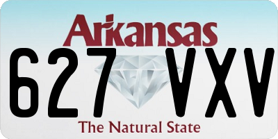 AR license plate 627VXV