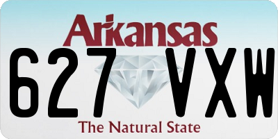 AR license plate 627VXW