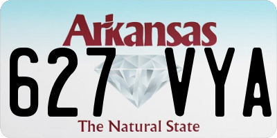 AR license plate 627VYA
