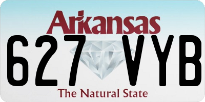 AR license plate 627VYB