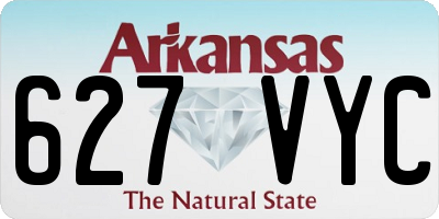AR license plate 627VYC