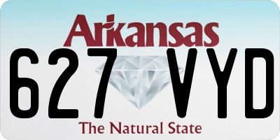 AR license plate 627VYD