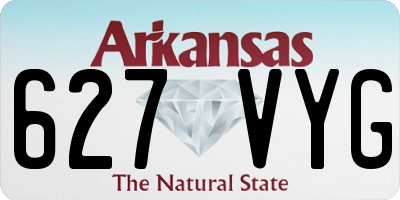 AR license plate 627VYG