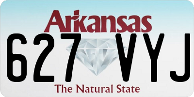 AR license plate 627VYJ