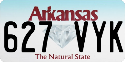 AR license plate 627VYK