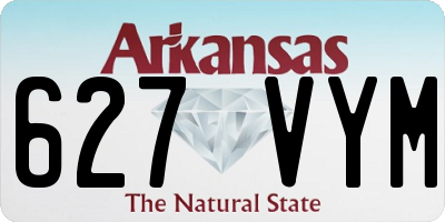AR license plate 627VYM