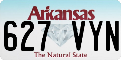 AR license plate 627VYN