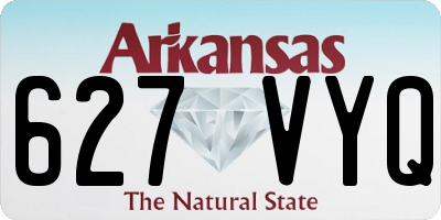 AR license plate 627VYQ