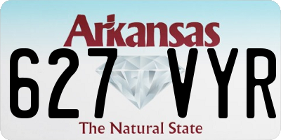 AR license plate 627VYR
