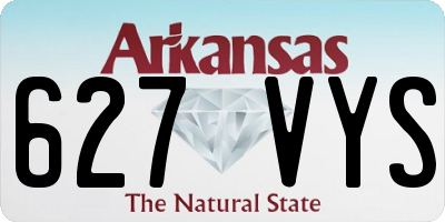 AR license plate 627VYS