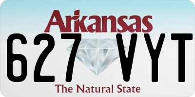 AR license plate 627VYT