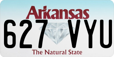 AR license plate 627VYU