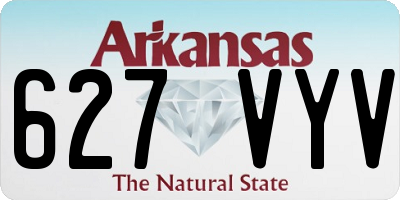 AR license plate 627VYV