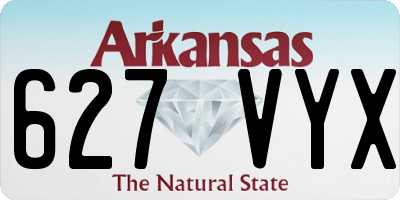 AR license plate 627VYX