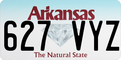 AR license plate 627VYZ