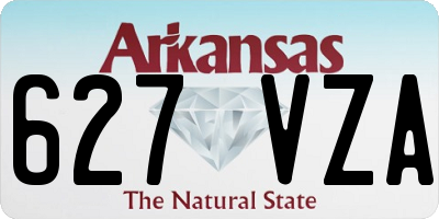 AR license plate 627VZA