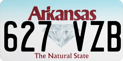 AR license plate 627VZB