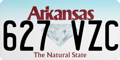 AR license plate 627VZC