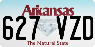 AR license plate 627VZD