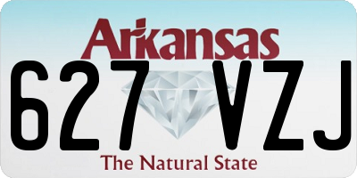 AR license plate 627VZJ