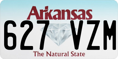 AR license plate 627VZM