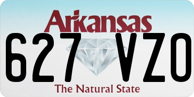 AR license plate 627VZO