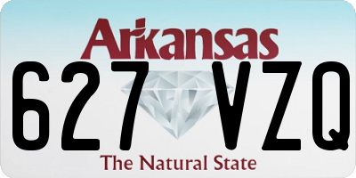 AR license plate 627VZQ