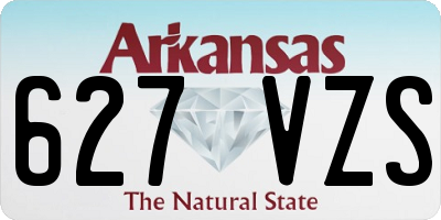 AR license plate 627VZS