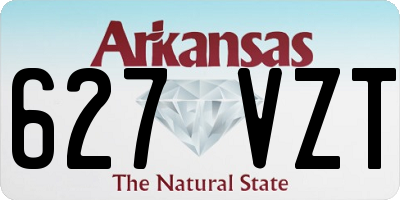 AR license plate 627VZT