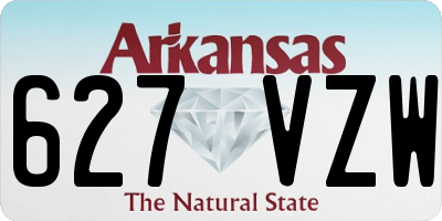 AR license plate 627VZW
