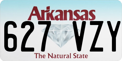 AR license plate 627VZY