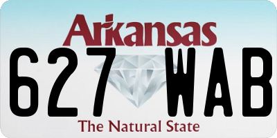 AR license plate 627WAB